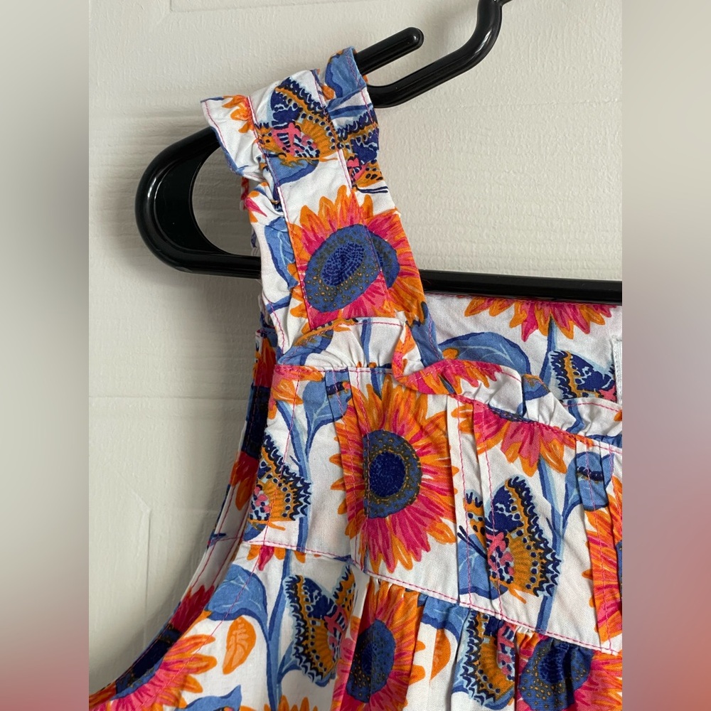 Summer Birthday Dress Denise Rae Sunflower Floral XS NWT Poplin - Picture 4 of 16